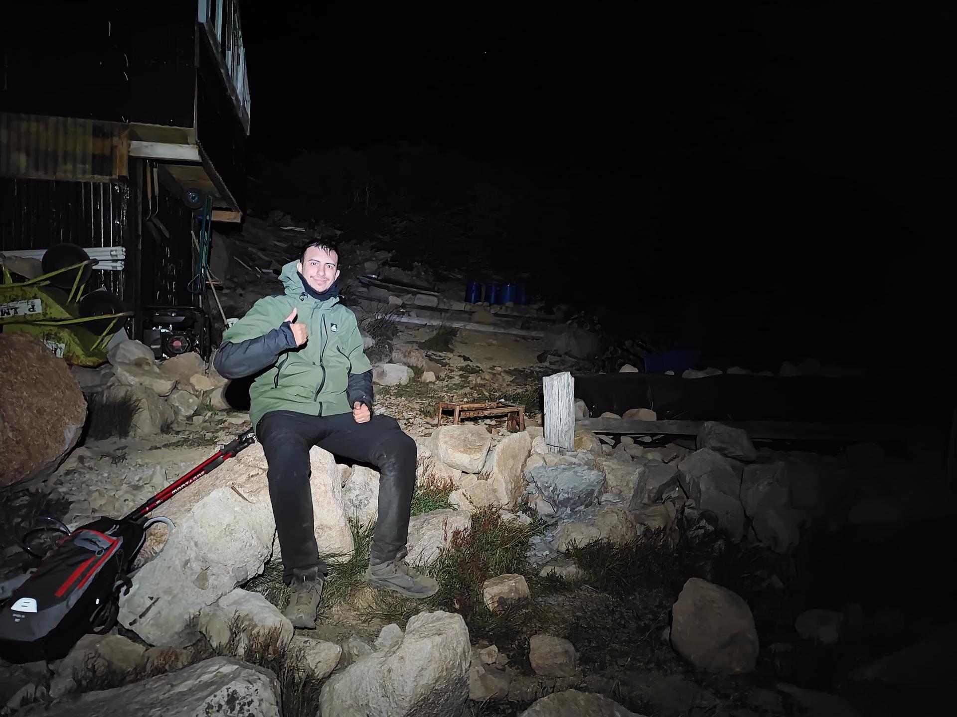 Montaña de noche